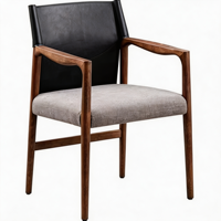 Chaises de salle à manger en bois, chaises de loisirs haut de gamme en bois de frêne pour la maison, et fauteuils haut de gamme conviennent aux restaurants et aux cafés.