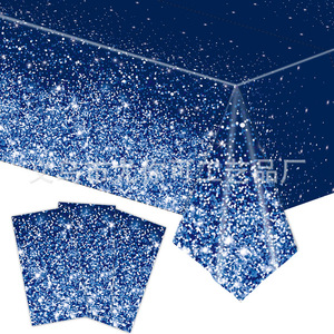 Three Gradient Sequined <b>Tablecloths</b> Printed Reusable For Party <b>Wedding</b> Birthday Dining Decorations - Product Image 3