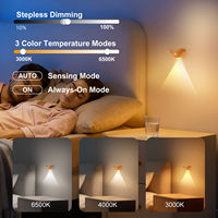 Décoration de maison intelligente moderne, lampes de nuit rechargeables par USB, détecteur de mouvement magnétique sans fil, lampe murale LED pour chambre à coucher, escaliers