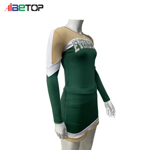 ملابس رقص التشجيع للفتيات بتصميم مرصع بالأحجار الكريمة، أزياء كرنفال برازيلية، زي موحد 2025، تنانير من القماش - Product Image 3