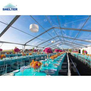 Tenda Wedding-Tents-for-200-People20x20 per matrimonio a baldacchino trasparente per tenda Hochzeitszelt cattedra - Product Image 1