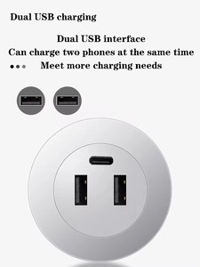 Porta USB integrata Desktop 5 v2a adatto per <span class=keywords><strong>armadi</strong></span> letto telefoni cellulari multifunzionali divani nascosti <span class=keywords><strong>mobili</strong></span> prese di ricarica - Product Image 4