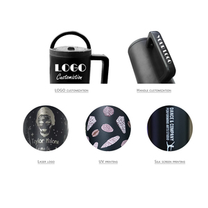 Gobelet isotherme en acier inoxydable écologique pour sublimation, tasse à café 40 oz avec poignée pour le camping - Product Image 2
