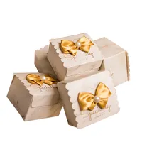 Gift Doos Snoep Box Kraft Zak Papier Gedrukt Treatzakken Papier Verjaardagsfeestje Bruiloft Decoratie
