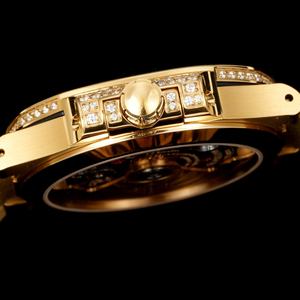 Montre mécanique Gold Star Modèle 2026, produit phare, entièrement sertie de diamants, haute qualité, style Hip Hop, affichage de la date, lunette octogonale - Product Image 3