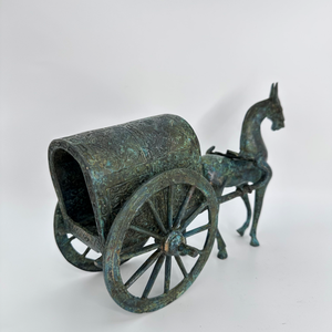 Carrosse Yao à un cheval en bronze de la dynastie <span class=keywords><strong>Qin</strong></span> Modèle en métal précis avec forme réaliste et statut symbolique de la technique sculptée - Product Image 5