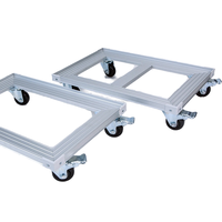 Chariot en alliage d'aluminium écologique OMAKE en forme de tortue avec plateau de transport pour moules à pâtisserie et outils à gâteaux