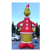 Décorations de Noël gonflables pour la cour, figurine de dessin animé gonflable, Grinch gonflable, monstre vert de Noël