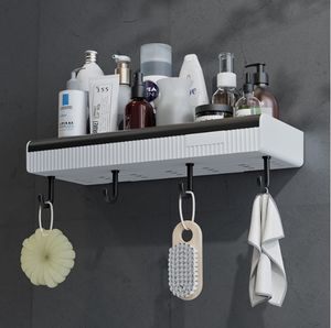 CF BS63 2 niveaux Design moderne mural PP douche Caddy amical étagère en plastique salle de bain ensemble d'accessoires organisateur de salle de bain - Product Image 5
