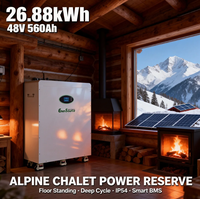 Baterai Lithium 48V 560Ah 26kWh untuk Sistem Baterai Tipe Lantai dengan Roda