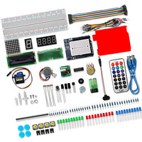 Kits d'Apprentissage d'Amélioration pour Débutants R3 Kit de Démarrage Complet en Électronique Projet Super Kit de Démarrage avec Tutoriel