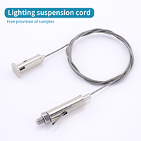 Kit de suspension de lampe haut de gamme, support de câble métallique, support de câble de plafond, système de suspension d'éclairage