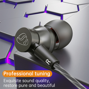 Écouteurs filaires intra-auriculaires en gros d'usine, casque audio 3,5 mm, son haute définition, écouteurs filaires avec microphone - Product Image 3
