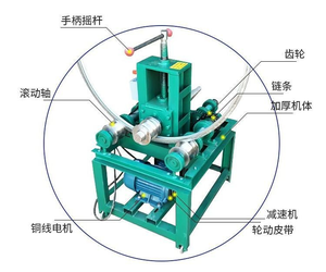 Macchina Multifunzione per la Lavorazione di Tubi, Attrezzatura con Piccolo Rullo Elettrico/Idraulico per la Piegatura di Tubi Metallici - Product Image 1