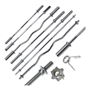 BunnyHi GL020 High Quality Professional OL Barbell Iron Grips EZ Adjustable Barbell Rod Set Weightlifting Gym Curl Barbell <strong>bar</strong> - Product Image 1