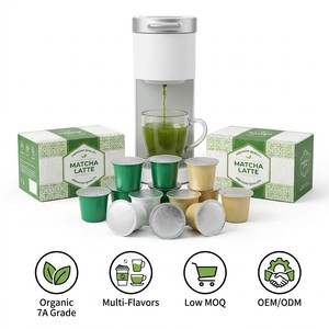 Capsules de thé vert matcha Goma Matcha Latte K Cup, qualité supérieure, bio, pour la maison et le bureau - Product Image 1