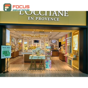 Contemporary Boutique Store <b>Led</b> <b>Lighting</b> Wall Display Unit Turnkey Solution Cosmetics Store Design - Product Image 6