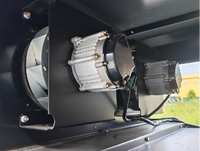 Balayeuse autoportée avec cabine entièrement fermée et décharge automatique des déchets, balayeuse de voirie à batterie
