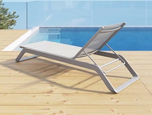 FYZK - Tumbona Apilable de Aluminio para Exteriores, Ajustable, de Metal, para Piscina, Patio, Reclinable - Product Image 4