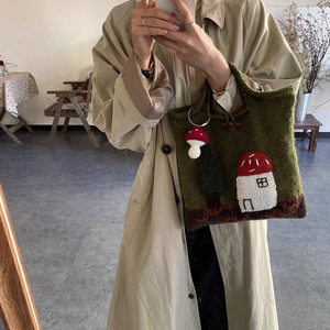 Mode fait à la <span class=keywords><strong>main</strong></span> grande capacité <span class=keywords><strong>main</strong></span> Crochet sac <span class=keywords><strong>multicolore</strong></span> bricolage tricot sacs à <span class=keywords><strong>main</strong></span> pour les femmes - Product Image 4
