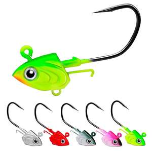 30g 35g 45g Hameçon de pêche à tête de gabarit de poisson Offset Sinker Soft Worm Jig Lure Hook for Bass Carp Fishing Tackle - Product Image 5