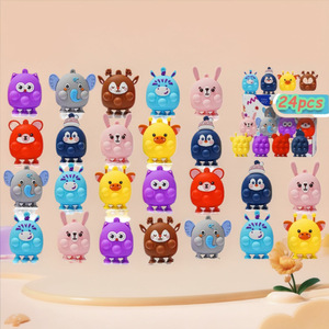 Jouets à presser Bulles 3D Animaux Pop, Jouets Fidget Kawaii, Porte-clés sensoriels à presser pour adultes et enfants, Cadeau - Product Image 2