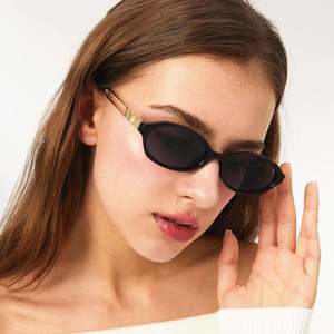 Gafas de Sol Personalizadas con Logotipo, Estilo Retro Moderno 2025, Metálicas, Punk, para Hombre, Protección UV400, Ovaladas Pequeñas, para Mujer - Product Image 1