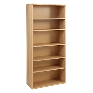 사용자 정의 6 계층 고품질 현대 MDF 책장 북 랙 - Product Image 1