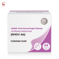 Carte de test rapide d'anticorps pour la maladie hémorragique du lapin pour la surveillance de l'immunité et l'évaluation du taux de vaccin en élevage, résultat en 10 minutes