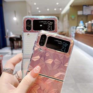Funda de teléfono con diseño de diamante brillante para Samsung <span class=keywords><strong>Galaxy</strong></span> Z, carcasa de lujo con gradiente ostentoso, plegable, 4 y 3 - Product Image 3
