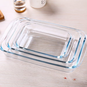 <span class=keywords><strong>Bandeja</strong></span> para hornear de vidrio Rectangular de alta calidad para <span class=keywords><strong>horno</strong></span> microondas doméstico Las mejores Sartenes para hornear - Product Image 5
