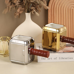 Taza <span class=keywords><strong>de</strong></span> resina personalizada con martillo vikingo <span class=keywords><strong>de</strong></span> <span class=keywords><strong>Thor</strong></span>, cerveza creativa, Oktoberfest, tazas con asa - Product Image 3