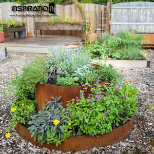 INSpiraiton Design personnalisé Pot <span class=keywords><strong>de</strong></span> fleur et jardinières <span class=keywords><strong>en</strong></span> métal résistant aux intempéries <span class=keywords><strong>en</strong></span> acier corten - Product Image 5