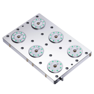 Mandrin pneumatique de précision <span class=keywords><strong>AMF</strong></span>-C6 en acier, système à 4 points de centrage pour usinage CNC intensif - Product Image 1