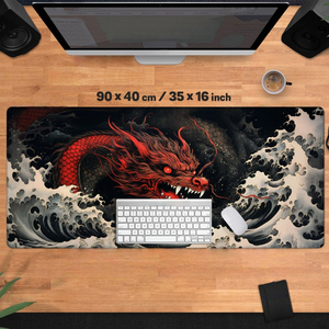 Accessoires de jeu Dragon Chinois, <span class=keywords><strong>clavier</strong></span>, tapis de <span class=keywords><strong>souris</strong></span> en caoutchouc XXL, tapis de bureau pour <span class=keywords><strong>PC</strong></span> <span class=keywords><strong>Gamer</strong></span>, ordinateur portable, écologique et imperméable, en stock - Product Image 4