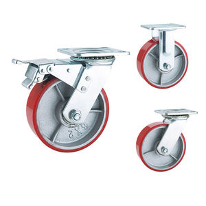 4 5 6 <span class=keywords><strong>8</strong></span>-Zoll-Lenkrad Großhandels preis Hoch leistungs werkzeug Rolls chrank Eisen PU Top Plate Trolley Industrial <span class=keywords><strong>Caster</strong></span> - Product Image 5