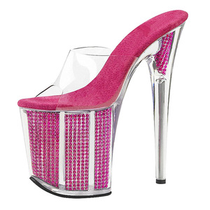 <span class=keywords><strong>Sandalias</strong></span> de Moda para <span class=keywords><strong>Mujer</strong></span>, Talla Grande, Nuevas, con Tacón de Aguja para Pole Dance, 20 cm, Antideslizantes, Aumentan la Altura, para Caminar y Desfiles - Product Image 4