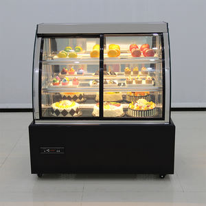 Refrigerador Expositor de Bolos e Pães Binghe Novo com Vidro Curvo em Mármore, Modo de Resfriamento a Ar, Design Elegante de Armário Refrigerado - Product Image 4