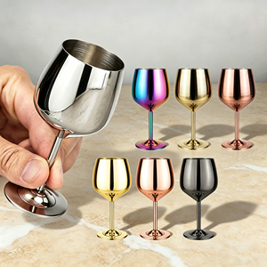 Copa de <span class=keywords><strong>Vino</strong></span> Personalizada de 2oz, Taza para Bar, Fiestas, Hogar, Bebidas, Metal Irrompible, Acero Inoxidable, Tallos Largos, Mini Copas de <span class=keywords><strong>Vino</strong></span> Tinto - Product Image 1