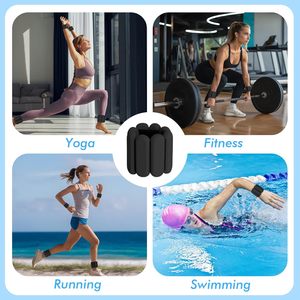 1LB Pulseras de silicona Muñeca ajustable Tobillo Pesas Pulsera <span class=keywords><strong>para</strong></span> caminar Yoga Danza Gimnasio Ejercicio Pilates Caminar Correr - Product Image 4
