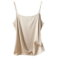 Camisole vintage en satin pour femme, col en V, sans soie, sous-vêtement d'été, Pure Desire