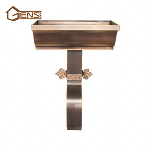 Venta caliente gran precio personalizado cobre Canal de la lluvia cubierta de techo Canal de la lluvia de la guardia - Product Image 1