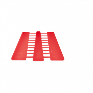 Éponge à maquillage 519M 285J16V rouge, applicateur cosmétique double face pour le visage et le fond de teint - Product Image 2