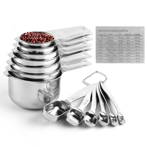 Heavy Duty Bakeware Measuring Tools 13 Pcs Stainless Steel Measuring Cup Measuring <b>Spoon</b> Set with <b>Ring</b> - Product Image 2