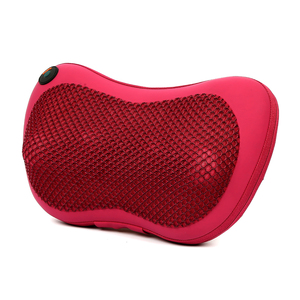 Cojín eléctrico shiatsu para masaje de espalda y <span class=keywords><strong>cuello</strong></span>, almohada vibradora de 4 cabezales para el hogar y el <span class=keywords><strong>coche</strong></span> - Product Image 4