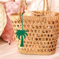 Pu Lederen Karakter Palmboomvormige Tas Hanger Vrouwen Hangende Tas Bedels Sleutelhanger Accessoires