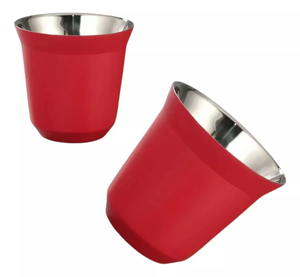 <span class=keywords><strong>Verre</strong></span> à café <span class=keywords><strong>Nespresso</strong></span> en acier inoxydable de qualité alimentaire de 80ml WISDOM - Product Image 1