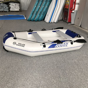 Güneş deniz 230cm2.3m7.5ft 3 kişi kürek Kayak PVC balıkçılık şişme bot ile 3 lüks can yeleği kürekler kürek ve aksesuarları - Product Image 6