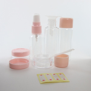 BeiYin Travel Makeup <b>Bottle</b> Set 40Ml Pink Cosmetic Grade Refill <b>Bottles</b> For Face Care - Product Image 4
