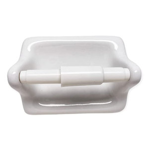 Porte-<span class=keywords><strong>papier</strong></span> toilette en céramique blanche émaillée, accessoire de salle de bain, porte-rouleau de <span class=keywords><strong>papier</strong></span> toilette en <span class=keywords><strong>porcelaine</strong></span>, en vrac - Product Image 1